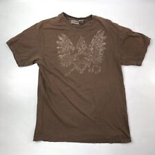Decoded Graphic Rock & Roll Heart Rockstar Distressed Brown T-Shirt Men's Size M for sale  Shipping to South Africa