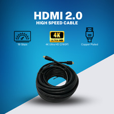 Cabo Ethernet 4K 2.0 HDMI 4K x 2K HDTV 3D alta velocidade - 12, 15, 20, 25, 35, 50 pés comprar usado  Enviando para Brazil