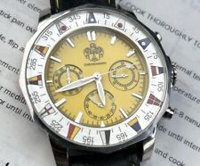 RARE,UNIQUE Men's CHRONOGRAPH Watch SUG 1883 "Nautical" 61819-263, used for sale  Shipping to South Africa