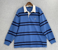 Usado, Camisa polo masculina de rugby Brooks Brothers listrada azul peso pesado 2XL comprar usado  Enviando para Brazil