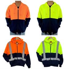 Usado, Jaqueta de trabalho Hi Vis segurança trabalho inverno com capuz jumper lã amarelo laranja  comprar usado  Enviando para Brazil