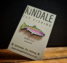 Rainbow Trout Enamel Badge - Fly Fishing Lapel Pin - Accessories, used for sale  Shipping to South Africa