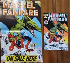 Marvel Fanfare #1 (1982) quase perfeito, com pôster publicitário (G) páginas brancas comprar usado  Enviando para Brazil