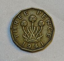 1941 three pence for sale  BRAUNTON