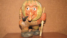 Hangeschnitzte holzfigur troll gebraucht kaufen  Hanstedt