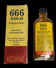 vintage 666 garrafa preparação a frio caixa instruções exibição rara apenas década de 1940 comprar usado  Enviando para Brazil