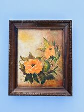 Circa 1975 Floral Still Life Original Oil Painting on Canvas  By D.H  7.5 X 5 for sale  Shipping to South Africa