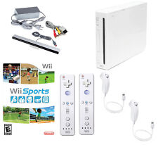 CHOOSE BUNDLE White Nintendo Wii Sports Console System w Controller Nunchuck OEM, used for sale  Shipping to South Africa