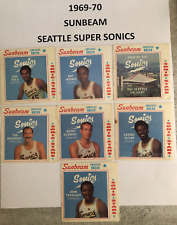 SEATTLE SUPER SONICS 1969-70 SUNBEAM BREAD Cards YOU PICK! Coliseum, Allen Rule for sale  Shipping to South Africa