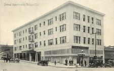 Cartão postal c1910; Seevel Apartments, Vallejo CA primeiro andar farmácia, vista de canto comprar usado  Enviando para Brazil