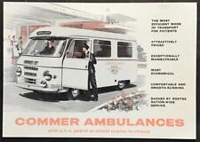 Used, COMMER AMBULANCES Commercial Sales Brochure SEP 1961 #781A for sale  Shipping to South Africa