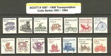 Bobinas de transporte US Scott # 1897-1908 1981-84, sem marca de charneira, usado comprar usado  Enviando para Brazil