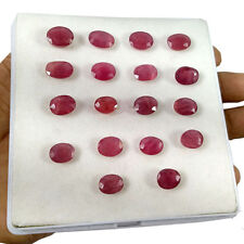 60.90 Ct/ 18 Pcs Natural Top Pinkish Red Mozambique Ruby Faceted Loose Gemstones for sale  Shipping to South Africa