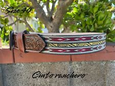 Usado, cinto de couro Cowboy Western Cinto Ranchero tamanho 40 Cinturón Vaqueros comprar usado  Enviando para Brazil