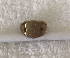 Vintage 9k Gold Masonic Ring Sz. 8, used for sale  Southfield