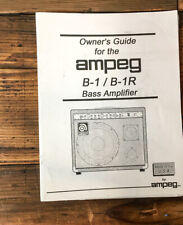 Amplificador de Bajos Ampeg B-1 B-1R Propietario/Manual de Usuario *Original*, usado segunda mano  Embacar hacia Argentina