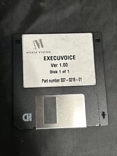 Execuvoice Version 1.00 - 3.5" Floppy Disk - Media Vision 1 of 1 557-0218-01 for sale  Shipping to South Africa