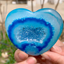 81g Natural beautiful heart-shaped agate crystal cave super large gem for sale  Shipping to Canada