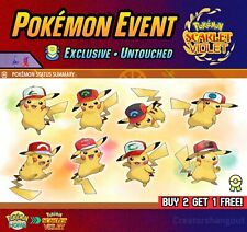 Ash's Cap Pikachu Event 🧢 Todas as 8 Regiões • 6IVs ⭐ Pokémon Scarlet and Violet comprar usado  Enviando para Brazil