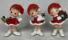 Used, Vintage Napco Napcoware CHRISTMAS GIRLS with HAIR Bells Wreath Present for sale  Mauston