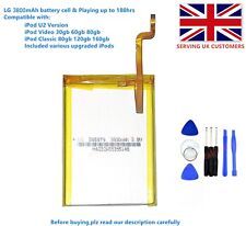 LG 3800mAh Battery Upgrade replacement for iPod Classic 6 6.5 7 Video 5 5.5 Thin for sale  Shipping to South Africa