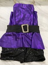 Revolution Dance Purple Sequins One Piece Unitard Dance Costume Size MC for sale  Shipping to South Africa