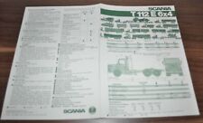 1984 Scania T112 E 6x4 especificação caminhão folheto Prospekt Brasil comprar usado  Enviando para Brazil