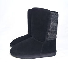 Womens Black Suede Winter Boots - Clarks Viola Sabra, Lambs Wool Lining Size 6 for sale  Shipping to South Africa