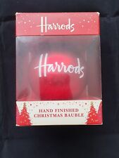 Harrods red glass for sale  RUSHDEN