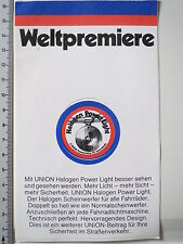 Aufkleber Sticker Union Halogen Power Light - Zweiradteile - Decal (S1095) comprar usado  Enviando para Brazil