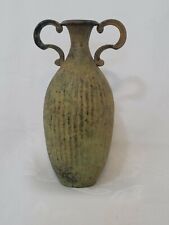 Vintage Rustic Metal Urn Vase 7 1/2" Tall Cast Iron Vase for sale  Canada