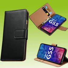Für Gigaset GS5 GS5 Lite Handy Book Tasche Schwarz Etui Kunst-Leder Hülle Schutz comprar usado  Enviando para Brazil