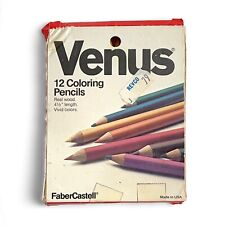 Juego de 12 lápices de colores vintage Venus Faber Castell de 4,5"" hechos en EE. UU. segunda mano  Embacar hacia Mexico