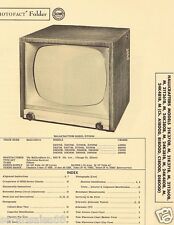 HALLICRAFTERS TV, 21K370B 21K370M 21K360B 24K481B B1800D, 1956 Service Photofact for sale  Shipping to South Africa