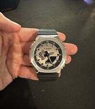 Casio G-SHOCK GM2100-1A Men’s “CASIOAK” Silver And Black Strap Watch for sale  Shipping to South Africa