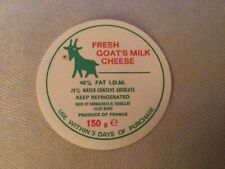 Etiquette Fromage de Chèvre Frais Fresh Goat’s Milk Cheese segunda mano  Embacar hacia Argentina