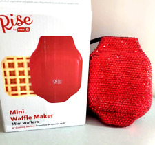 Rise By Dash Mini Waffle Maker Brand New With CUSTOM BLING HOTFIX RHINESTONES for sale  Shipping to South Africa