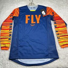 Fly Racing Jersey Mens Blue Orange Shirt MX Motorcross Dirtbike Atv Tee Kinetic for sale  Shipping to South Africa
