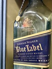 Johnnie Walker Blue Label Whisky Escocés Coleccionable VACÍO 750 ml Botella y Caja segunda mano  Embacar hacia Argentina