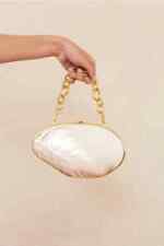 Cult Gaia VALEZ BOLSA Original Sea Shell Embrague Cartera, Almeja Minaudiere Bag segunda mano  Embacar hacia Mexico