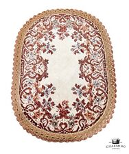 Tapete oval estilo vitoriano floral belga feito à mão casa de bonecas miniatura comprar usado  Enviando para Brazil