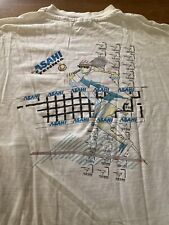 Camiseta True Vintage Años 80 Para Hombre Asahi Tenis Arte Abstracto Talla L-Xl ¡Rara!¡! segunda mano  Embacar hacia Argentina
