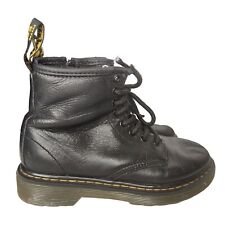 Dr. Martens 1460 J Black Leather Round Toe Lace Up/Zip Ankle Boots Kid’s Size 1 segunda mano  Embacar hacia Argentina