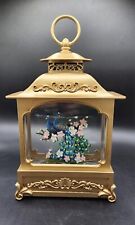 Used, Peacock Lantern Lighted Glitter Filled Wit Water.  Ornate Bird Cage Style.  Gold for sale  Shipping to South Africa