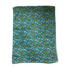 Baby Gear Blue Green Yellow Gray Puppy Dog Bone Fleece Blanket Security Lovey  for sale  Shipping to South Africa