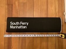 Placa de rolo de metrô NY NYC SOUTH FERRY FONTE PEQUENA GOVERNORS ISLAND BATTERY PARK comprar usado  Enviando para Brazil
