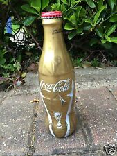 Botella de vidrio envuelta en oro de Coca Cola para la Copa del Mundo - COMPLETA con tapa segunda mano  Embacar hacia Argentina