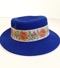 Cappello donna blu usato  Virle Piemonte