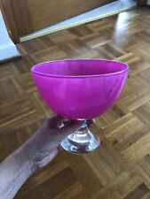 Glasschale pokal pink gebraucht kaufen  Bonn