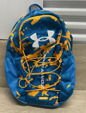 Mochila para laptop Under Armour UA Hustle Sport unissex 15" camuflagem azul/laranja comprar usado  Enviando para Brazil